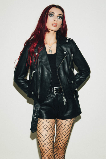 The Deuce Biker Jacket - Vintage Black