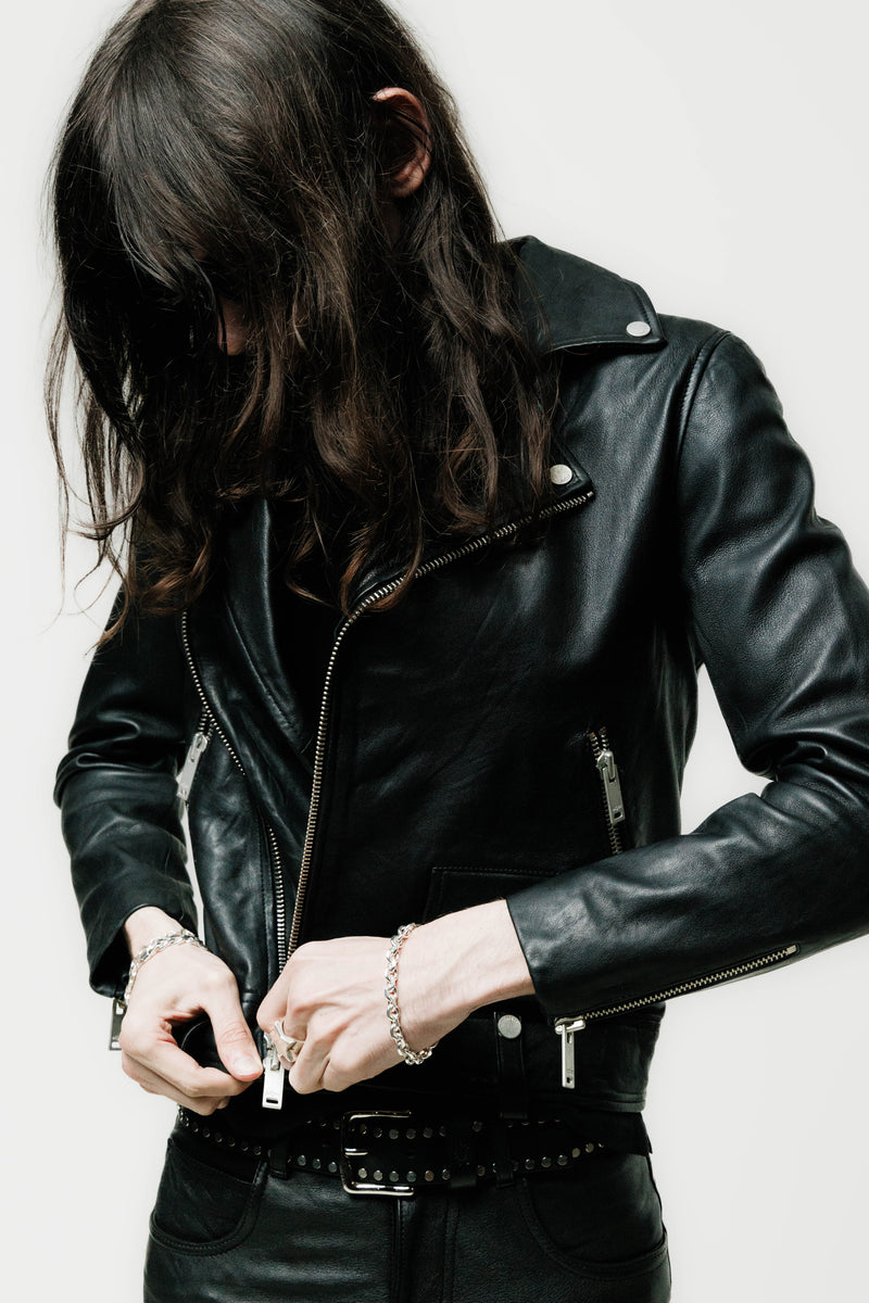 COLT LEATHER BIKER JACKET |  VINTAGE BLACK