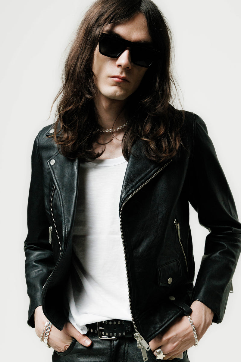 COLT LEATHER BIKER JACKET |  VINTAGE BLACK
