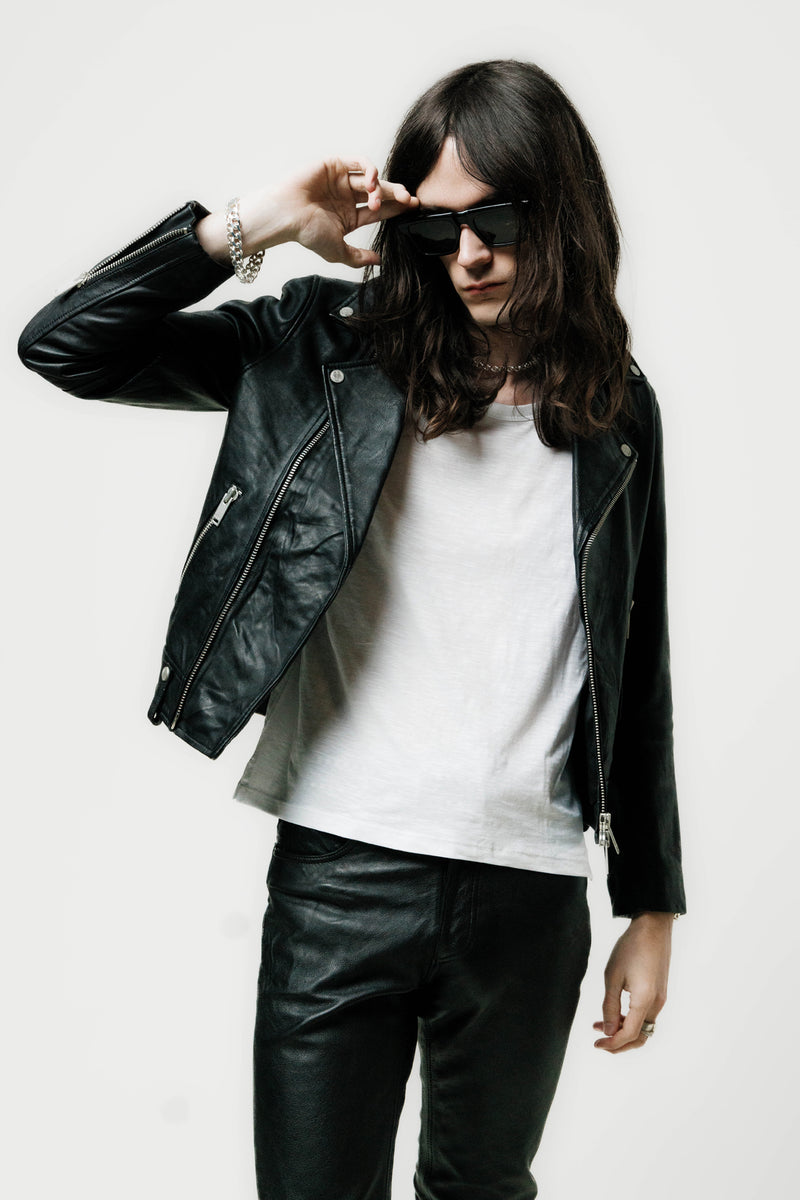 COLT LEATHER BIKER JACKET |  VINTAGE BLACK