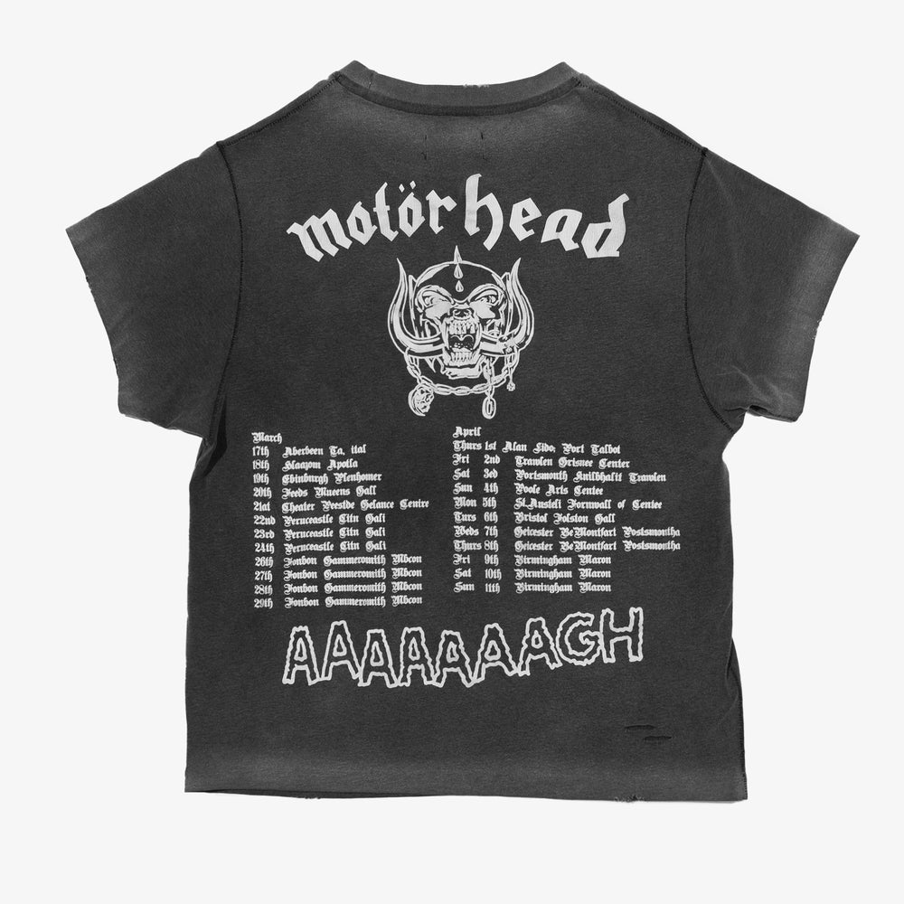 Motörhead 'Aaaaaaagh 1982' Vintage Tee Heavy Relic Black ‐ OTHER UK