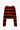 Cropped Navarro Jumper Grunge Stripe | Black & Red
