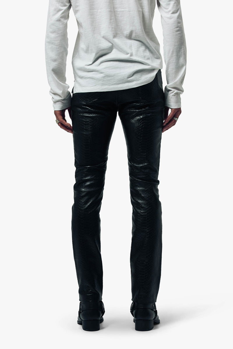 Leather Croc Pants