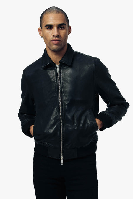 Ziggy Bomber Jacket | Vintage Black