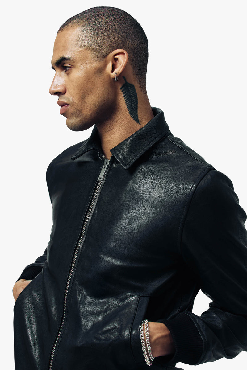Ziggy Bomber Jacket | Vintage Black