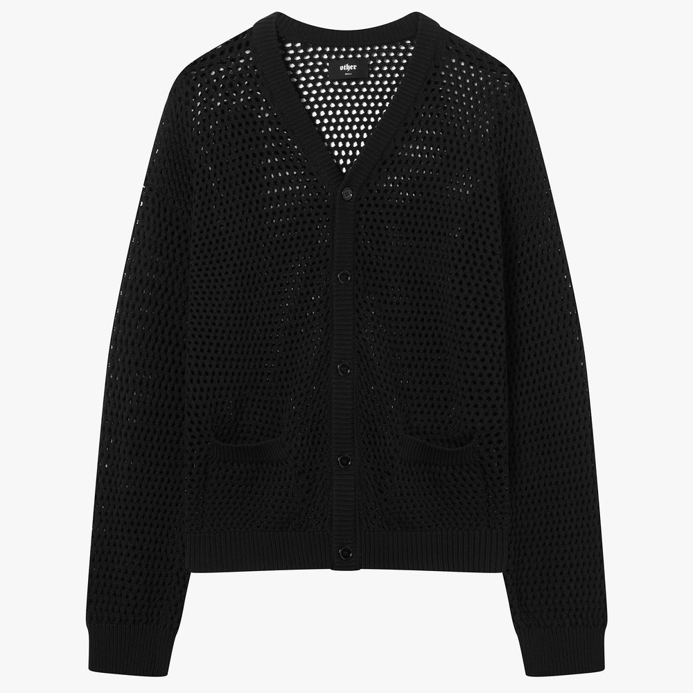 Oversized Weave Knit Cardigan ‐ OTHER UK