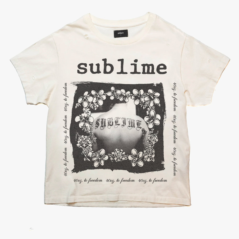 Daydreamer Sublime 40 Oz To Freedom Crewneck shops Graphic Tee in Vintage White