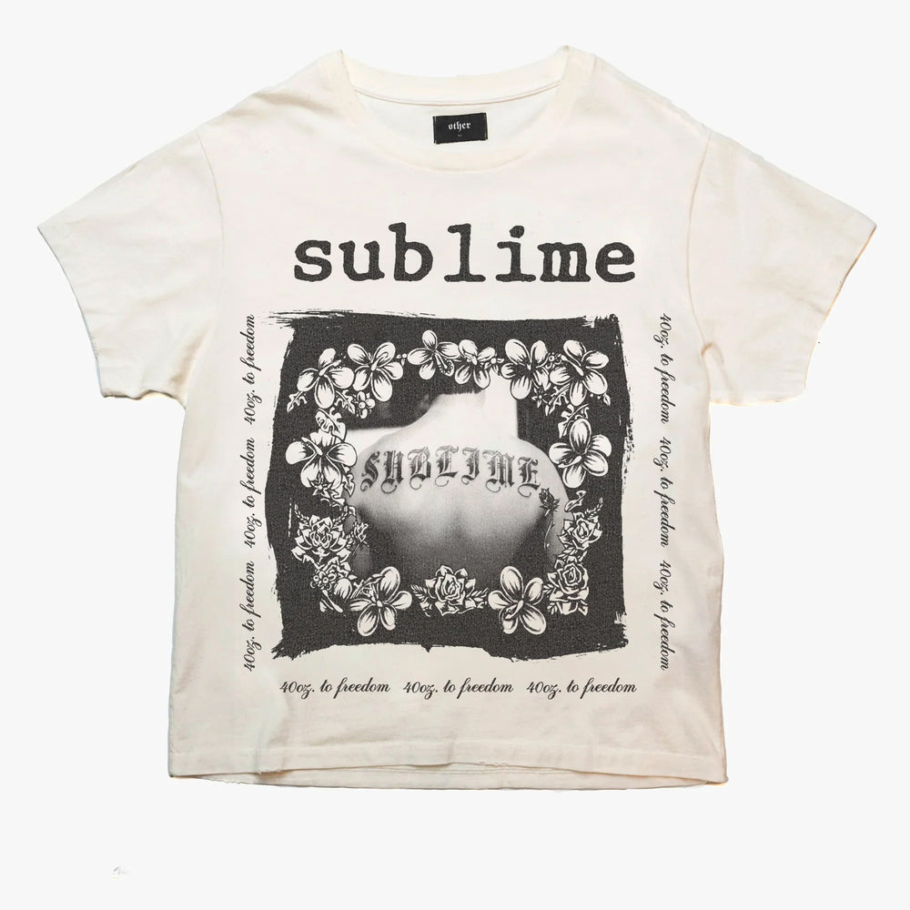 洋楽 SUBLIME/40OZ.TO FREEDOM/LONG BEACH Sublime 40oz. To Freedom Long Beach Sun Face Blue Tie Dye T
