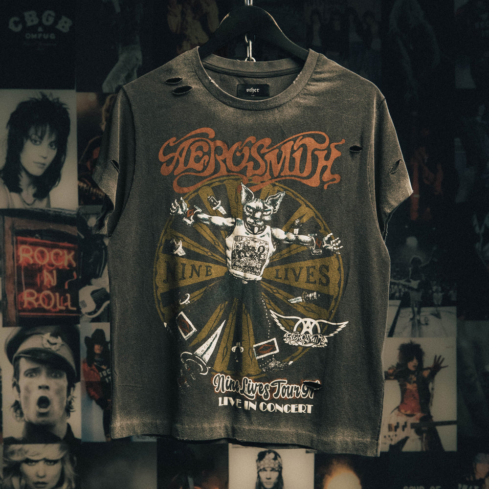 Aerosmith Nine Lives Tour 97 Vintage T-Shirt ‐ OTHER