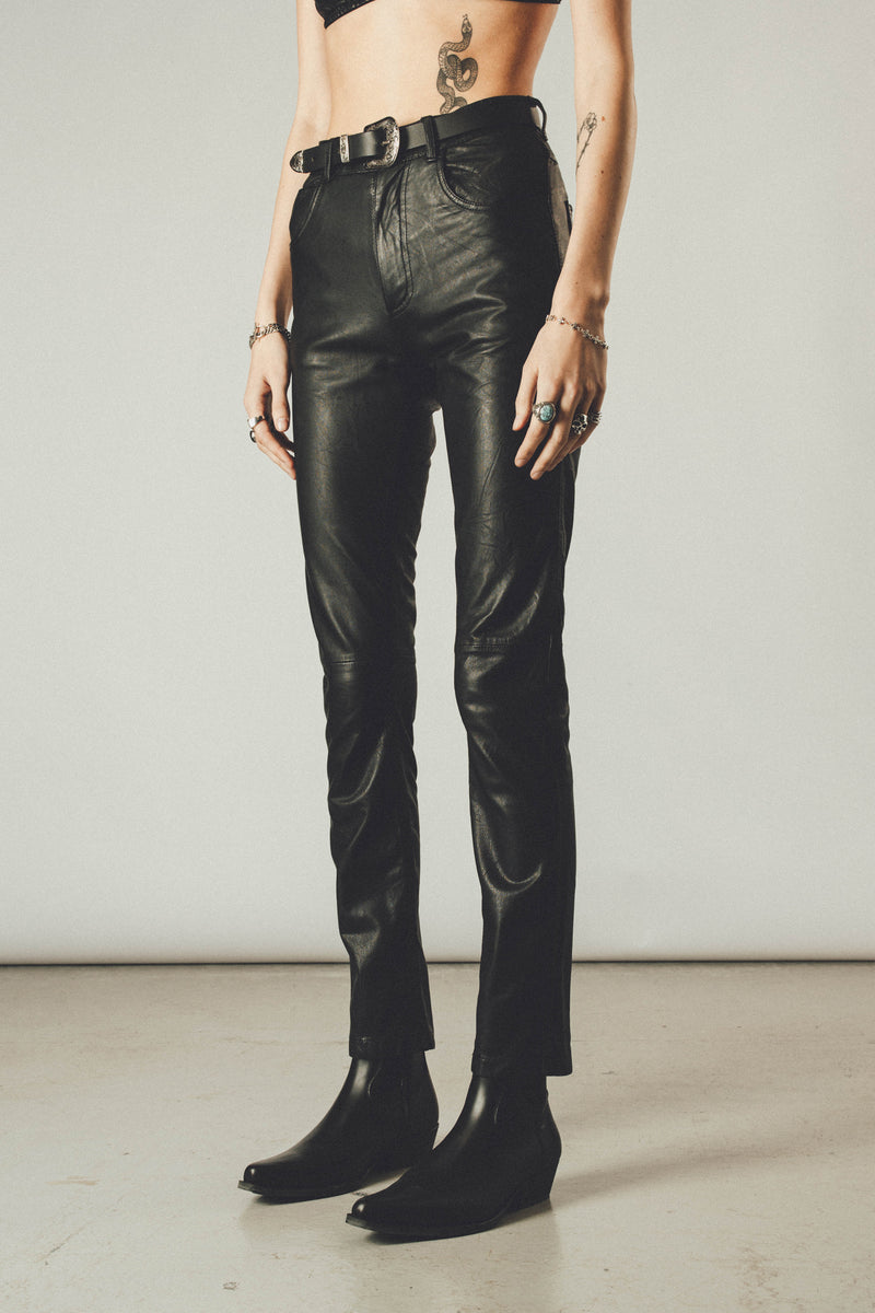 The Leather Pants - Vintage Black