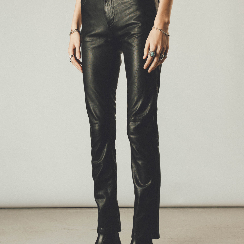 lee leather pants vintage usa レザー Leather Pants | Vintage Black ‐ OTHER