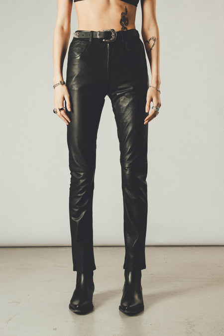 The Leather Pants - Vintage Black
