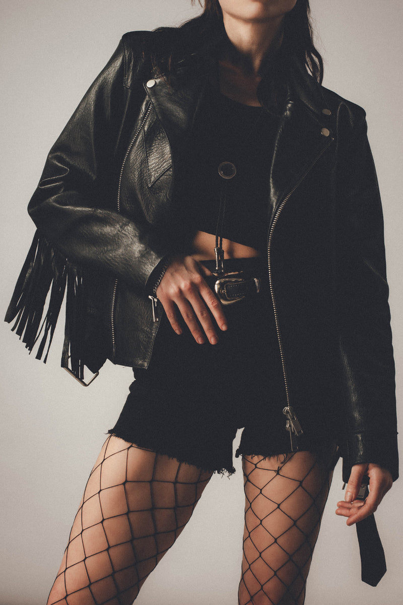 Outlaw Biker Jacket - Black