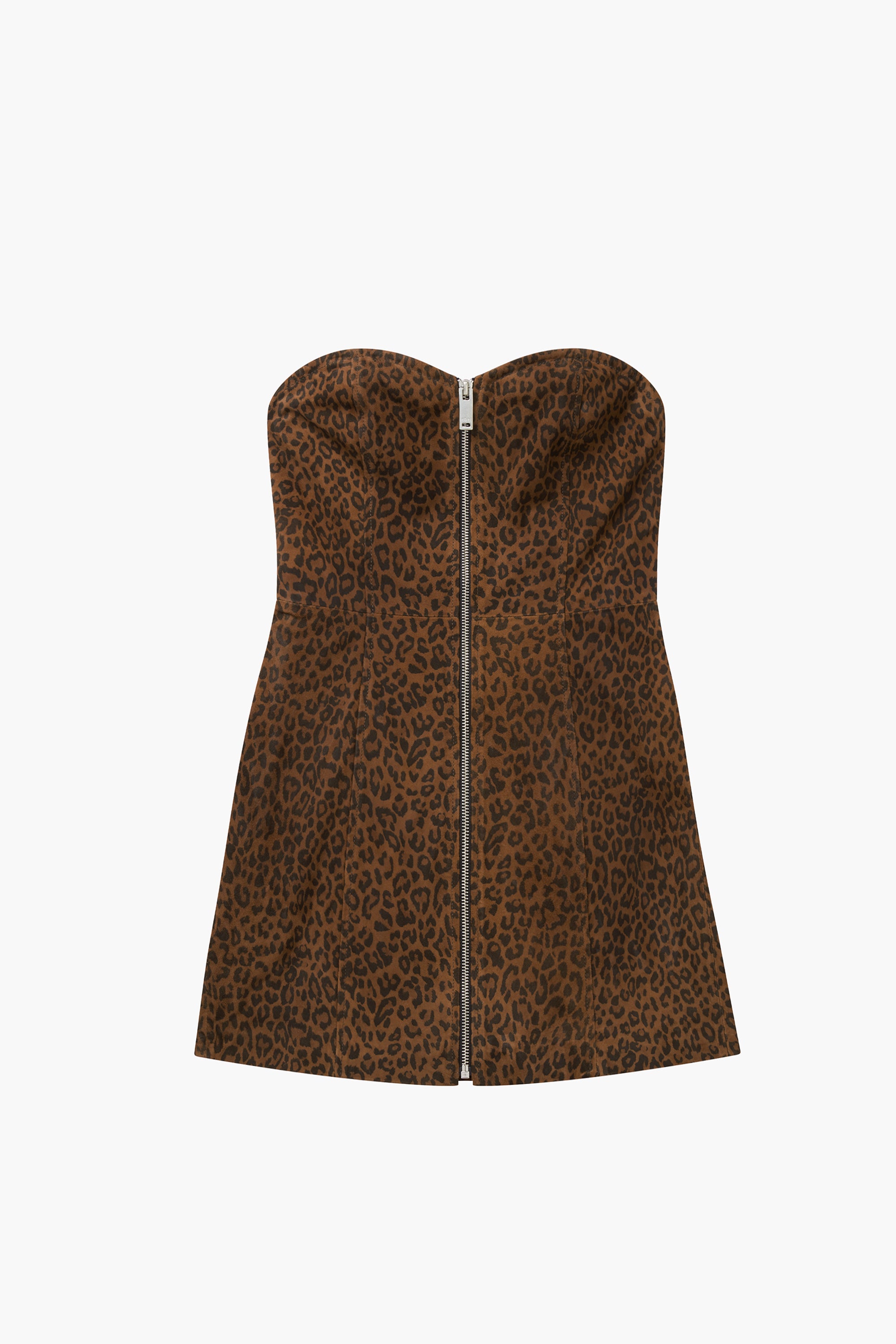 Bandeau Bra Top with Leopard Print Design Brown - Southern Fashion