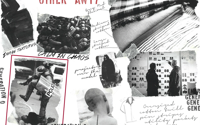 Other UK streetwear clothing brand AW17 Autumn Winter 2017 collection moodboard ripped denim oversized tees cuban collar parka downfill 