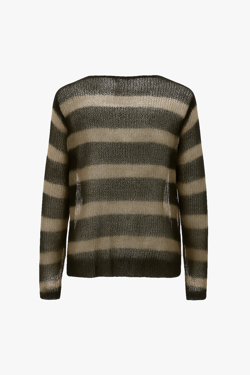 BAND STRIPE NAVARRO JUMPER - BLACK & BONE