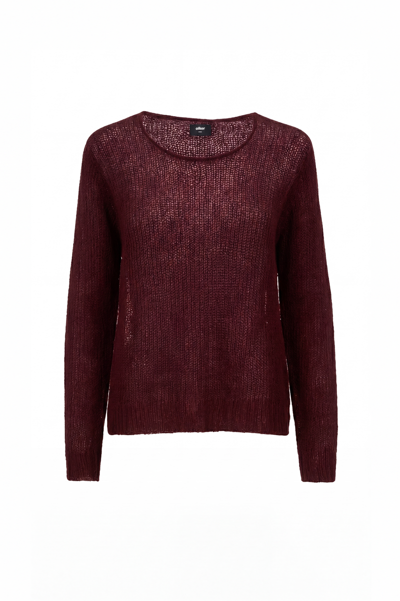 Mohair Navarro Jumper - Oxblood