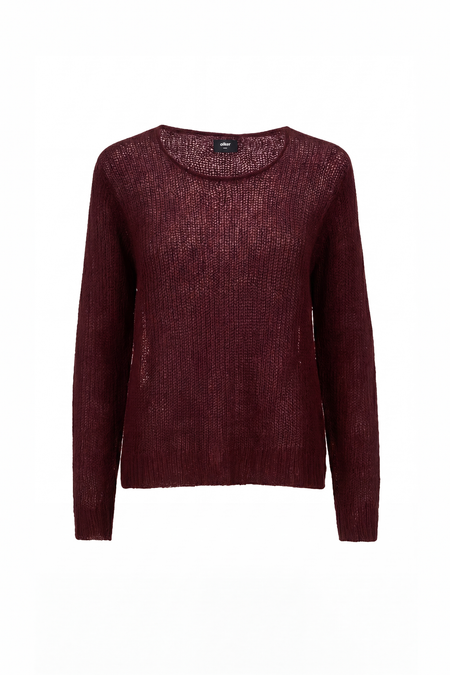Mohair Navarro Jumper - Oxblood