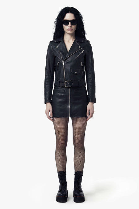 The Deuce Biker Jacket - Vintage Black