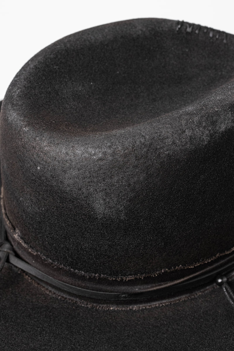 The Gypsy Fedora Hat | Black Heavy Relic