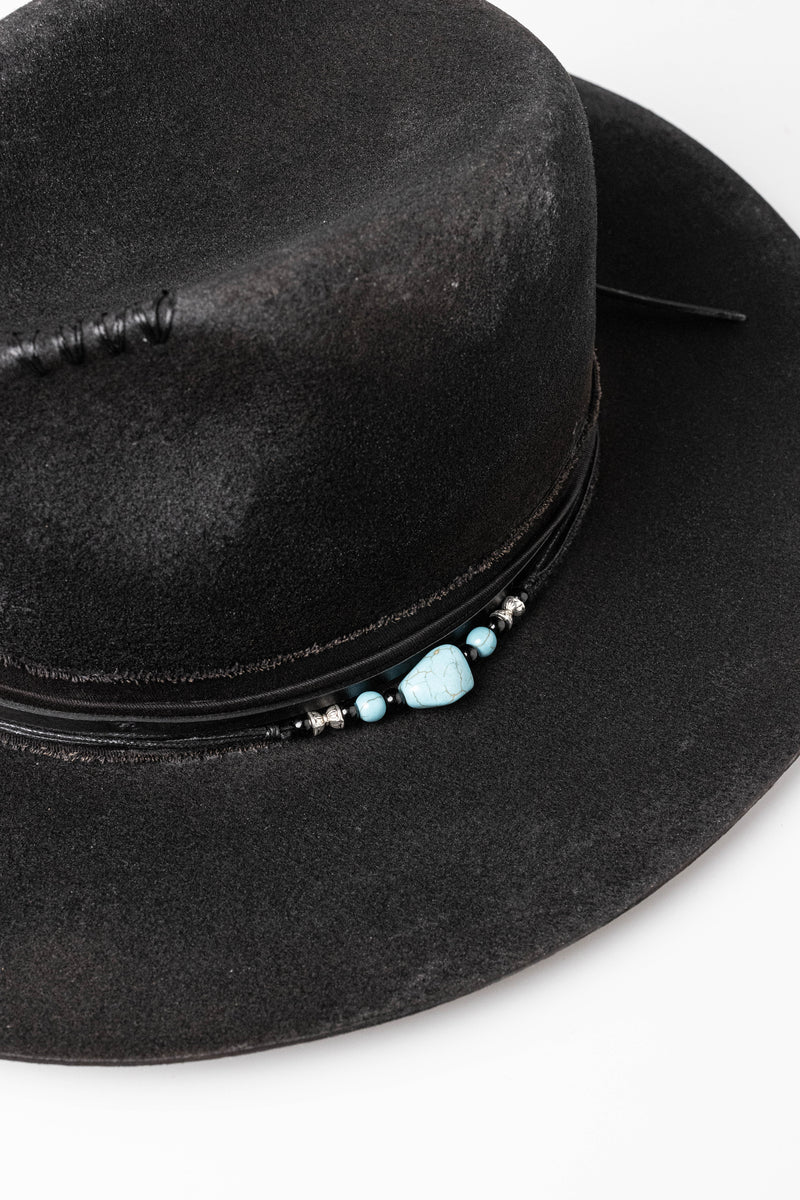 The Gypsy Fedora Hat | Black Heavy Relic