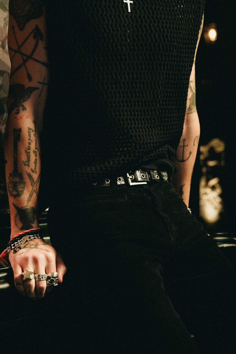 ADLER BELT - BLACK CROC