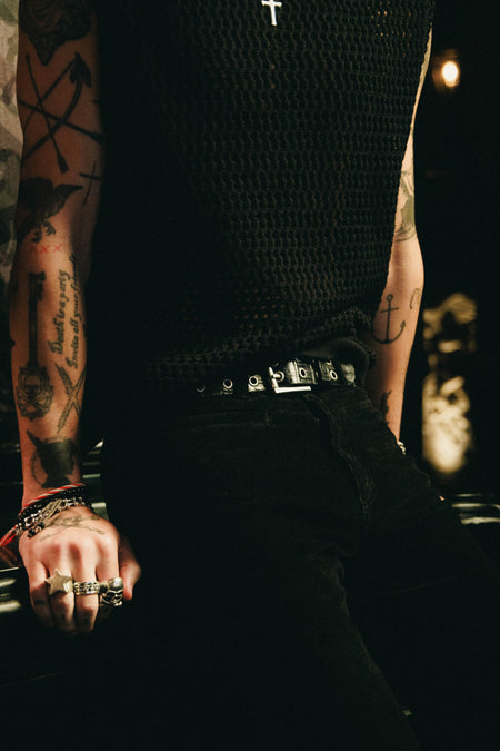 ADLER BELT - BLACK CROC