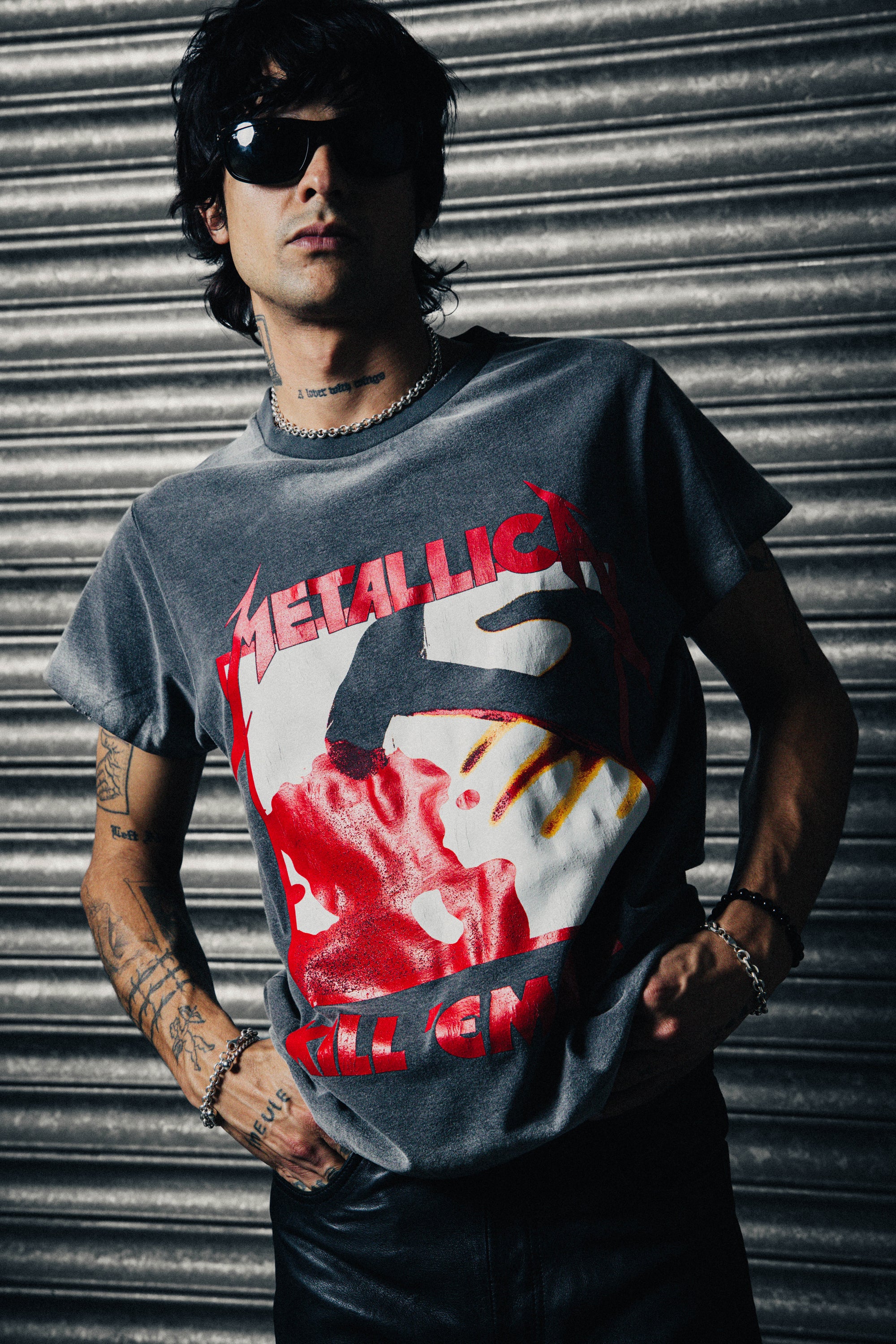 90s メタリカ ビンテージ バンドTEE KILL 'EM ALL 90's METALLICA メタリカ KILL 'EM ALL バンドTシャツ XL ブラッ