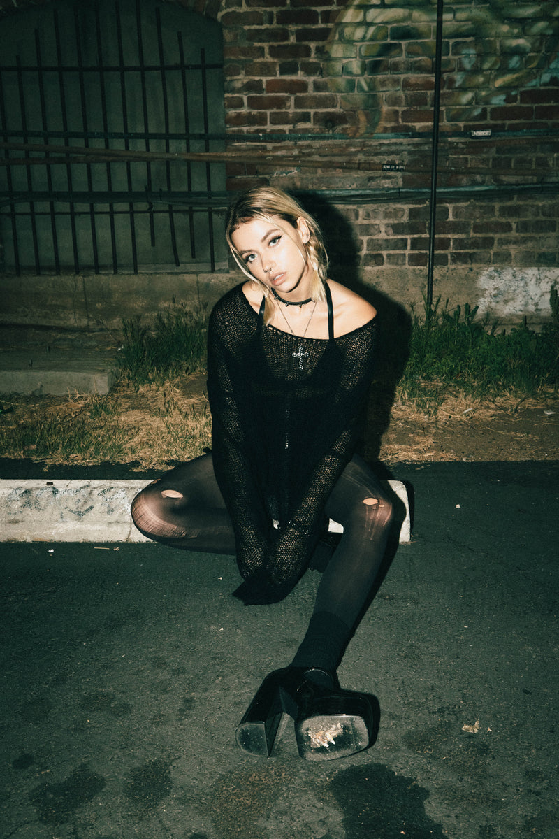 OVERSIZED NAVARRO JUMPER - Black