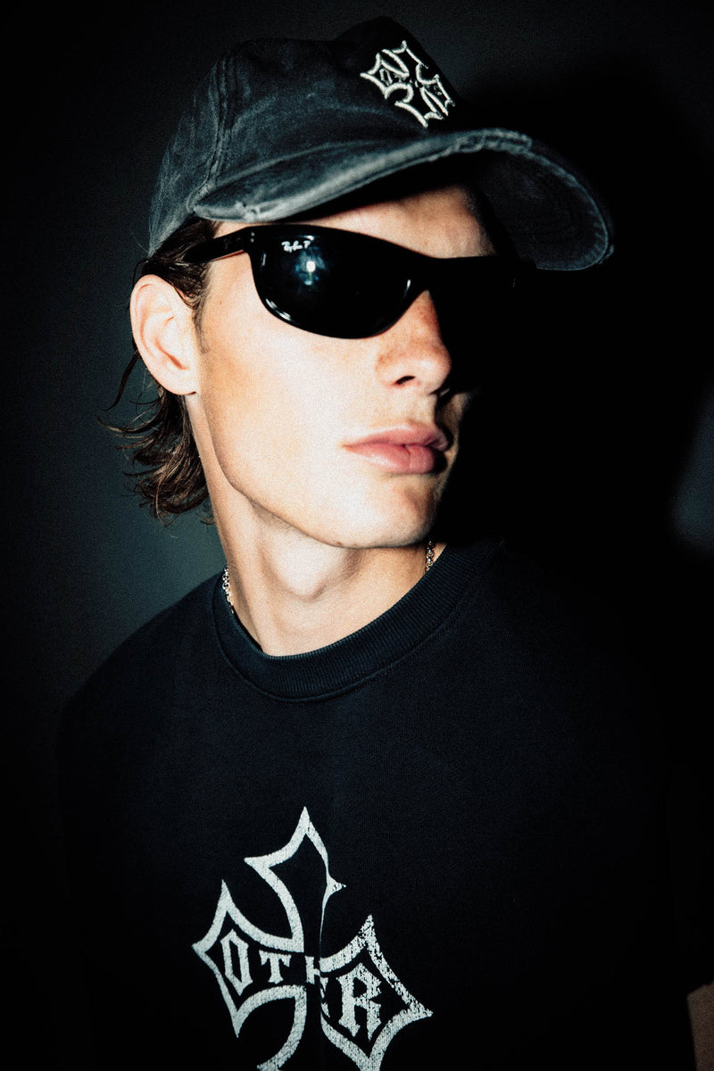 Icon Baseball Hat Vintage - Black Denim