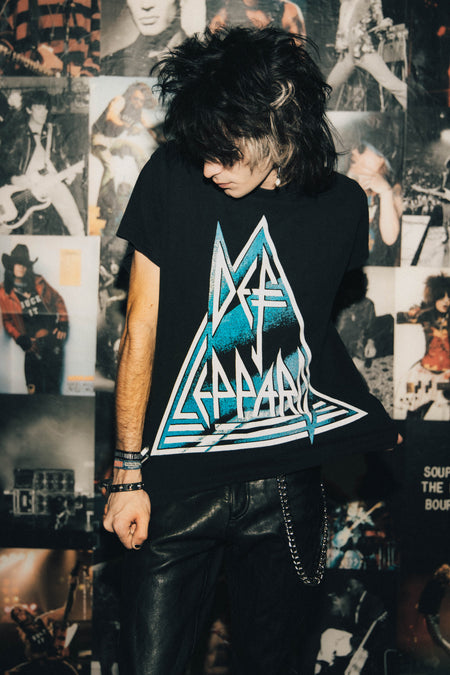 DEF LEPPARD ON THROUGH THE NIGHT VINTAGE T-SHIRT