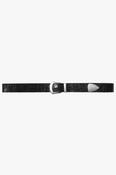 THIRTY WEST BELT - BLACK CROC