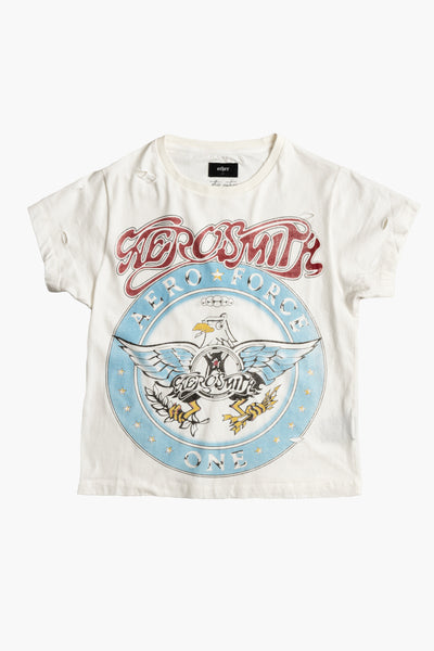 00s/Aerosmith Aero Force One Tour TEE/M/コットン/ホワイト Aerosmith-Aeroforce-White-