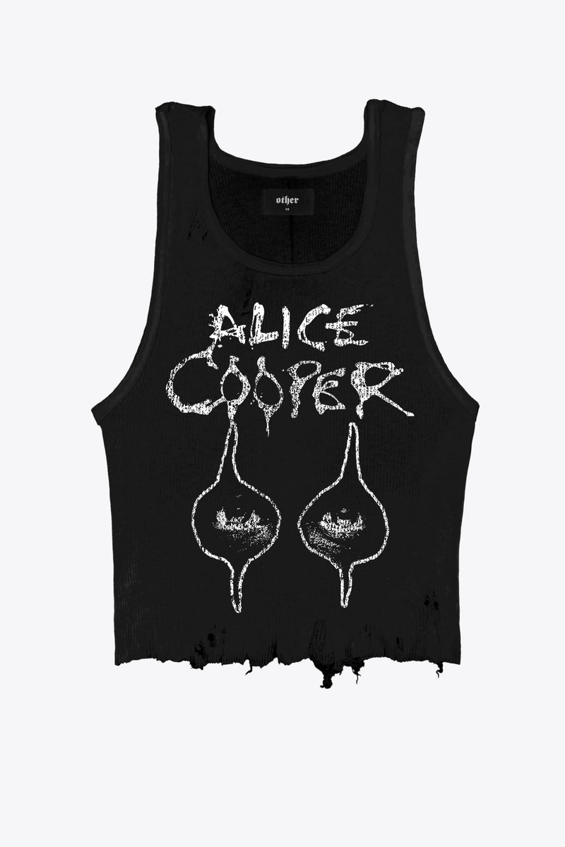 Alice Cooper Distressed Beater