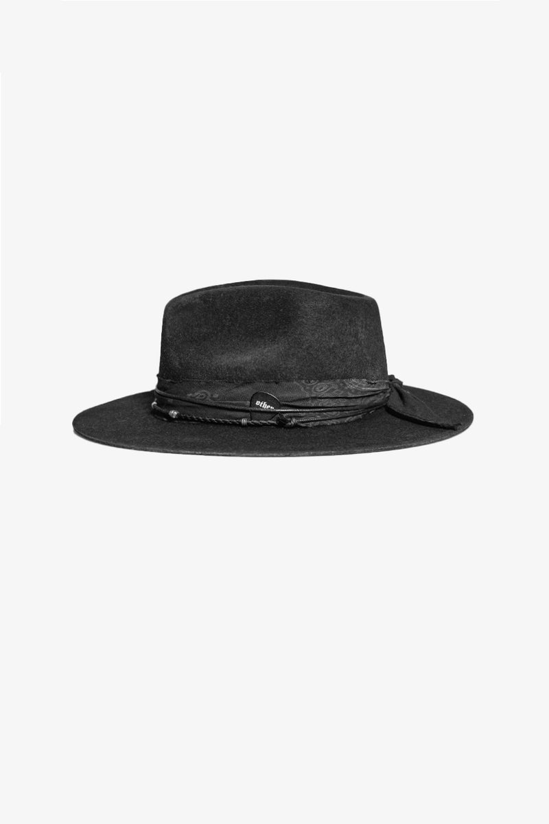 CORNELL FEDORA HAT | BLACK ON BLACK