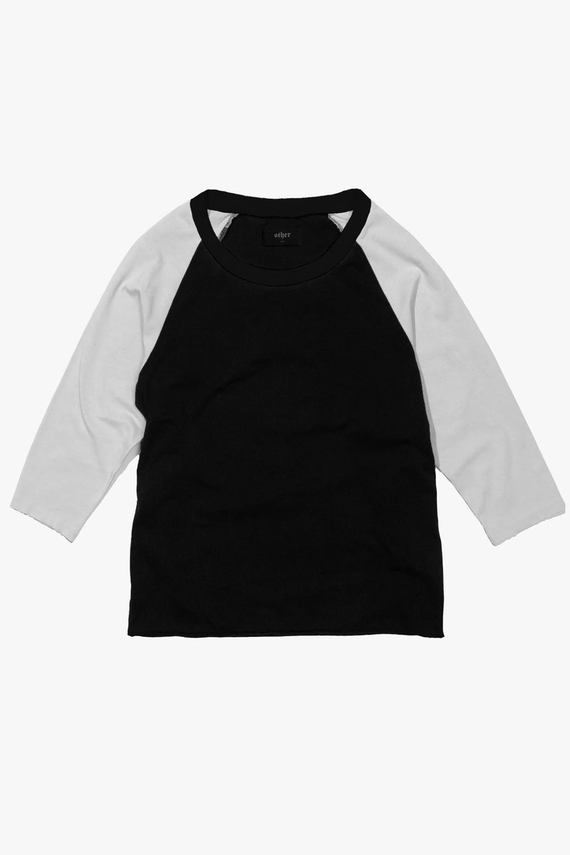 The Vintage Baseball Tee | Black on Black