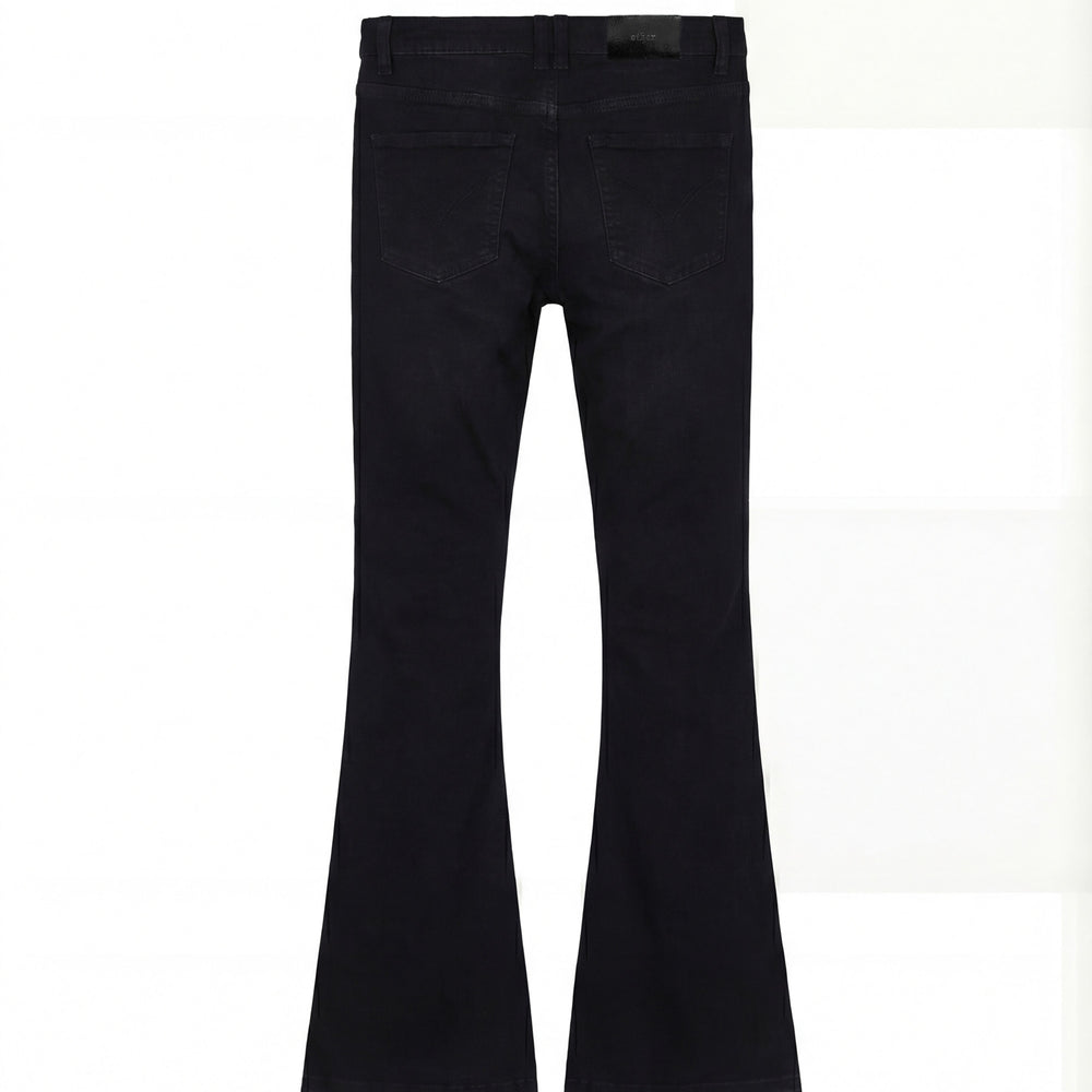 O32 Raw Edge Flared Jeans - Jet Black & OTHER