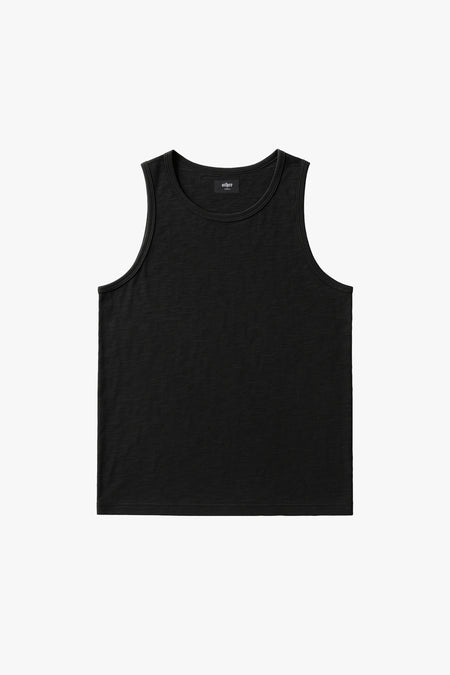 Slub Vest Black