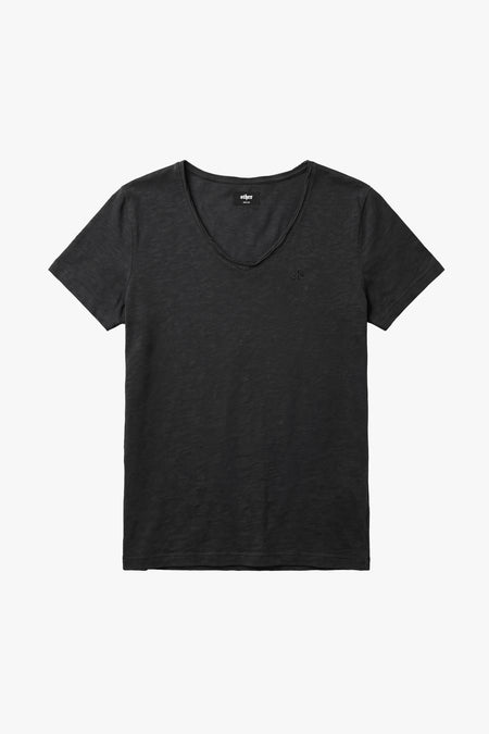 Icon Raw Scoop Tee - Aged Black