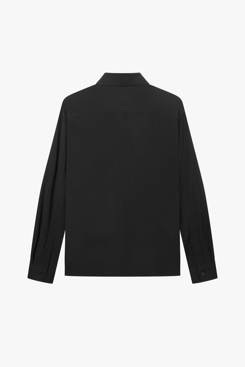 Jet Black Long Sleeve Shirt