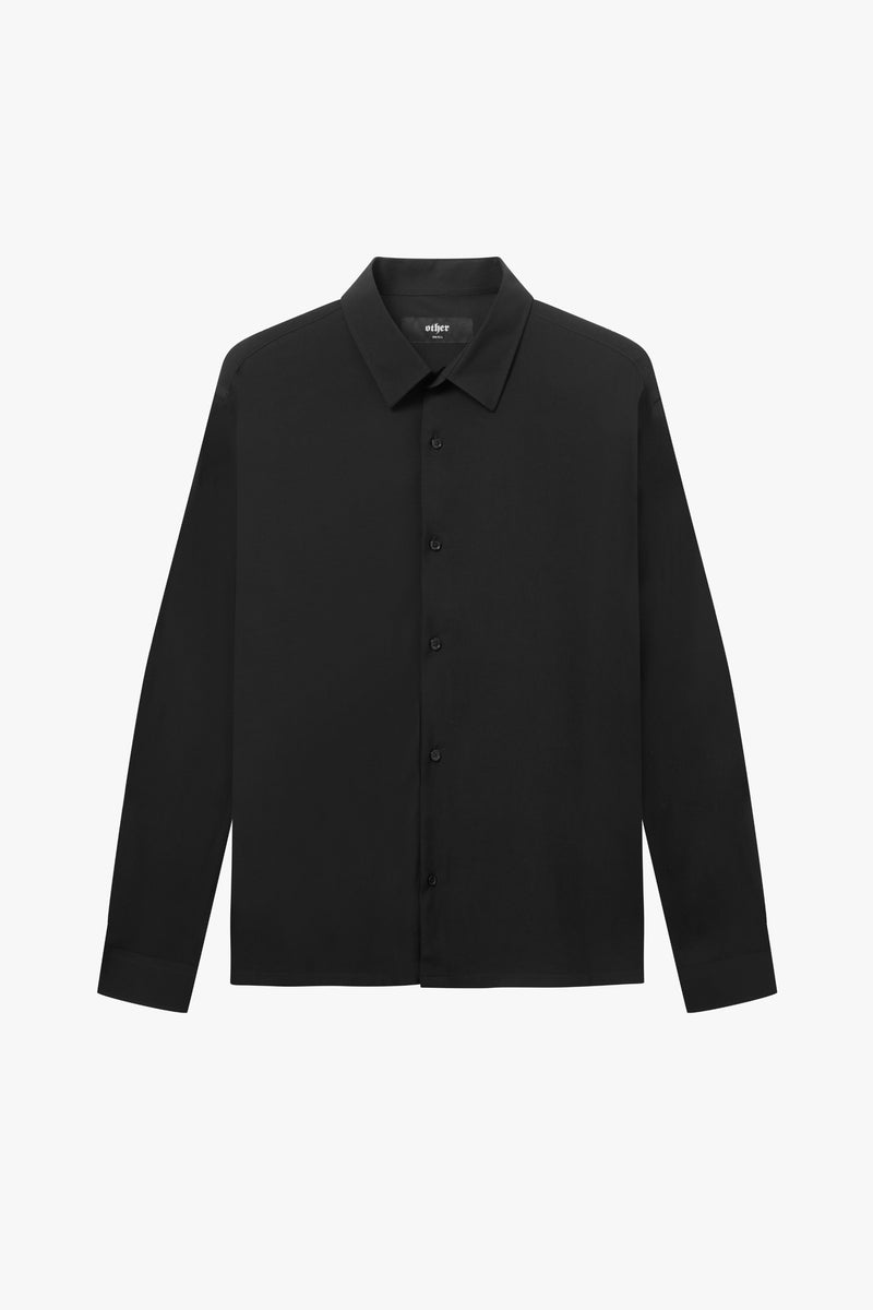 Jet Black Long Sleeve Shirt