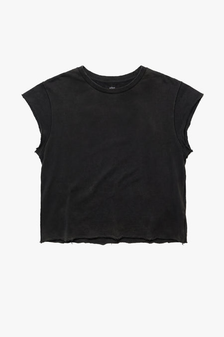 Vintage Issue Raw Edge T-Shirt - Worn Black