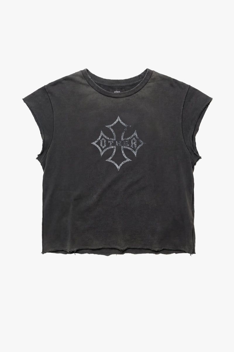 Icon Vintage Issue Raw Edge T-Shirt - Heavy Relic Black - Women