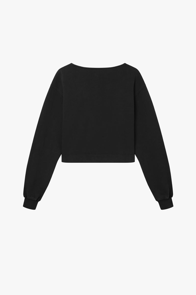 Cropped Oversized Sweatshirt