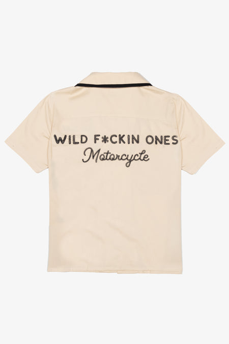 Wild Fuckin Ones Bowling Shirt | Desert Sand