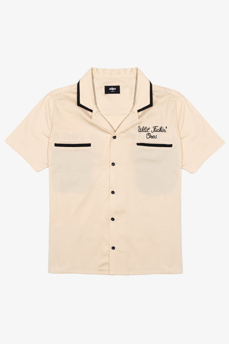Wild Fuckin Ones Bowling Shirt | Desert Sand