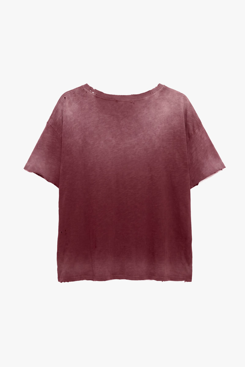 DECAY TEE -  Aged Oxblood