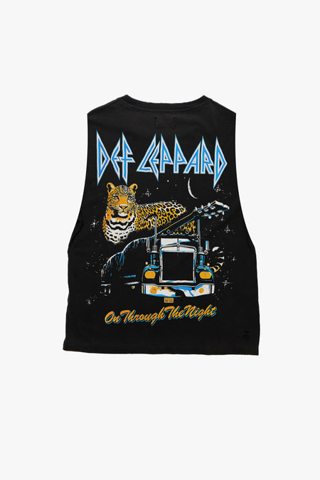 DEF LEPPARD ON THROUGH THE NIGHT VINTAGE TANK