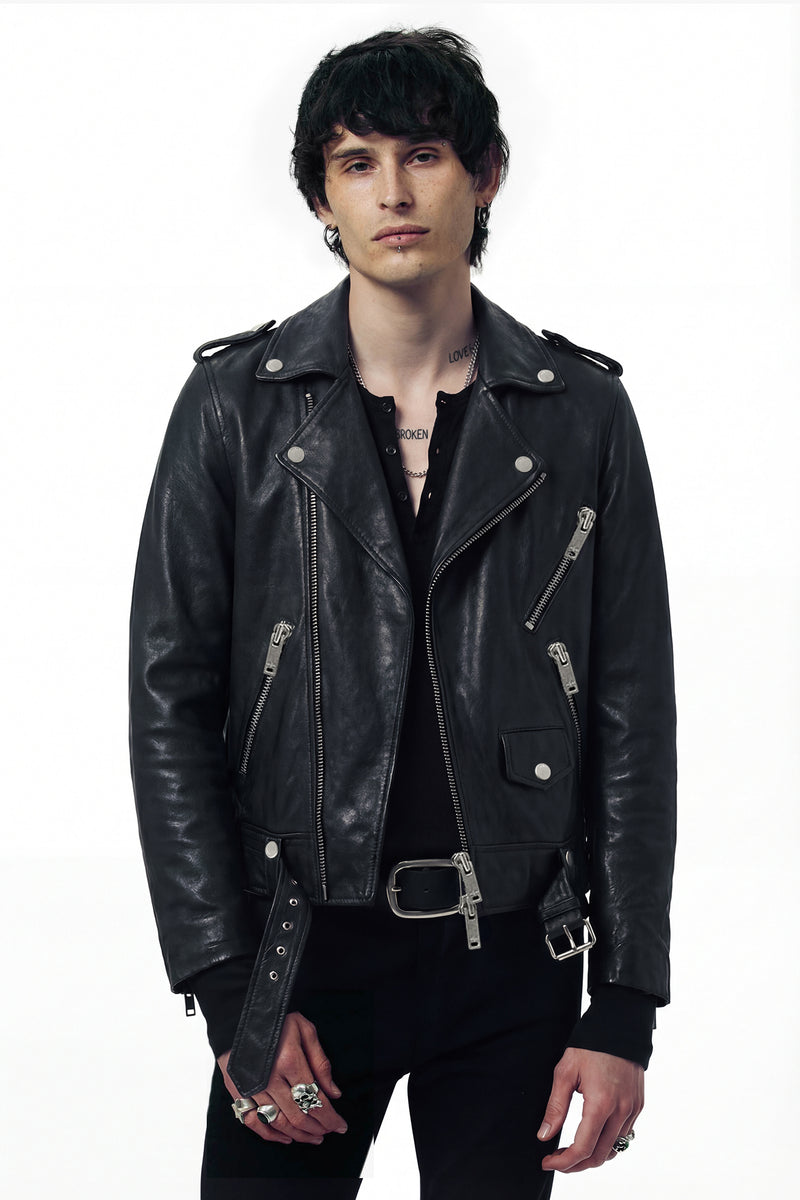 The Deuce Biker Jacket - Vintage Black