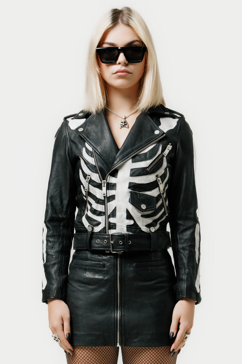 The Skeleton Deuce Biker Jacket